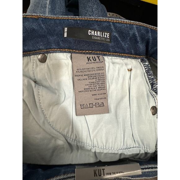 NWT Kut from the Kloth High Rise Charlize Cigarette Leg Size 8 - Picture 8 of 10